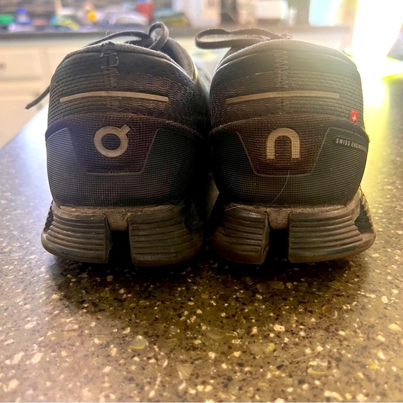 On Running On Cloud X Men's Black / Asphalt Running Athletic Walking Shoes - Picture 11 of 13